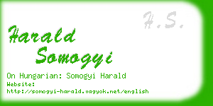 harald somogyi business card